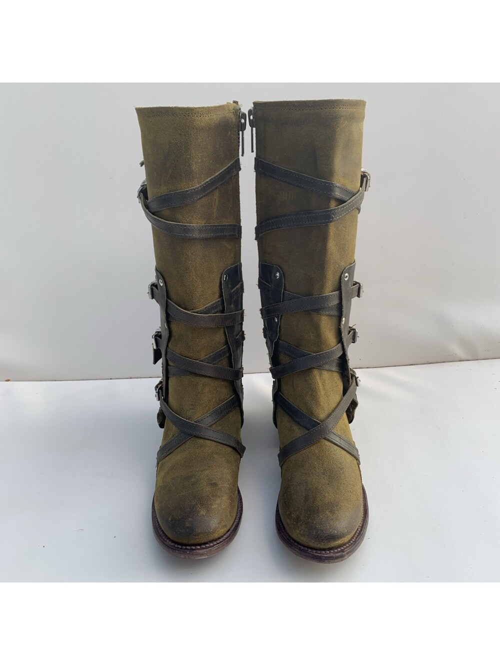 Freebird Rylie Sz 9 Boots Olive Green Tall - Picture 2 of 11